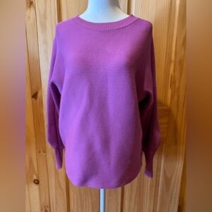 Pinque Delaney Long Sleeve Sweater women’s L in Radiant Purple
